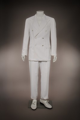 Lot 113 - Lee McQueen's Gucci by Tom Ford white viscose suit, Spring-Summer 2003