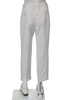 Lot 113 - Lee McQueen's Gucci by Tom Ford white viscose suit, Spring-Summer 2003