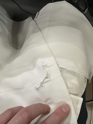 Lot 113 - Lee McQueen's Gucci by Tom Ford white viscose suit, Spring-Summer 2003