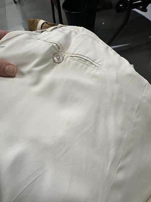 Lot 113 - Lee McQueen's Gucci by Tom Ford white viscose suit, Spring-Summer 2003