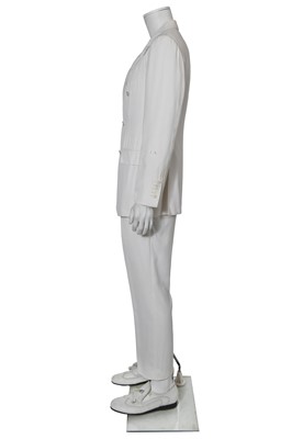 Lot 113 - Lee McQueen's Gucci by Tom Ford white viscose suit, Spring-Summer 2003
