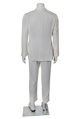 Lot 113 - Lee McQueen's Gucci by Tom Ford white viscose suit, Spring-Summer 2003