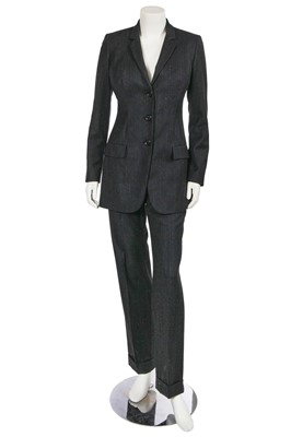 Lot 219 - A Dolce & Gabbana grey pinstriped wool suit, late 1990s