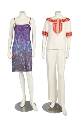 Lot 368 - A group of Valentino Garavani beaded garments, 1990s