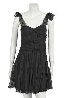 Lot 111 - A Christian Dior by John Galliano black chiffon cocktail dress, commercial collection 2011