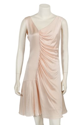 Lot 261 - A Christian Dior by John Galliano oyster-pink satin dress, pre-collection 2007