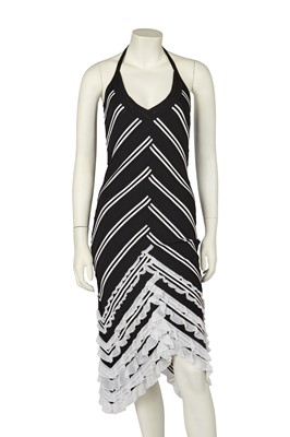 Lot 246 - A Christian Dior by John Galliano striped knit dress, commercial collection 2004