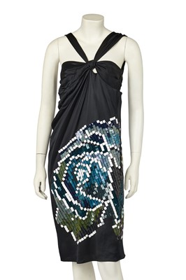 Lot 236 - A Christian Dior by John Galliano sequined satin cocktail dress, pre-collection 2007