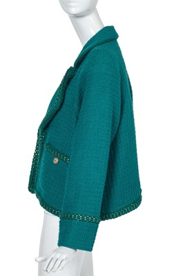 Lot 9 - A Chanel by Karl Lagerfeld green wool jacket, 'Paris-Salzburg' collection, Métiers d'Art, Pre-Fall 2015