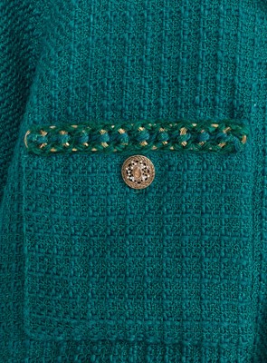 Lot 9 - A Chanel by Karl Lagerfeld green wool jacket, 'Paris-Salzburg' collection, Métiers d'Art, Pre-Fall 2015