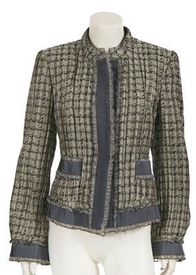 Lot 161 - A Giorgio Armani grey silk jacket, Autumn-Winter 2009-10