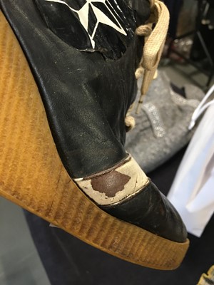 Lot 538 - A BodyMap crop top and rare wedged shoes, 1984-85
