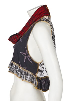 Lot 538 - A BodyMap crop top and rare wedged shoes, 1984-85