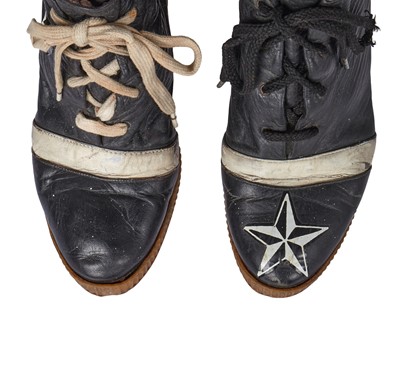 Lot 538 - A BodyMap crop top and rare wedged shoes, 1984-85