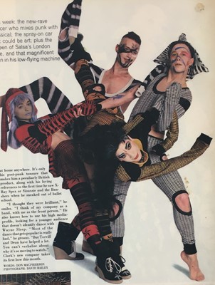 Lot 538 - A BodyMap crop top and rare wedged shoes, 1984-85