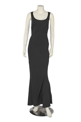 Lot 174 - A John Galliano black crêpe evening gown, 'Music Icons' collection, Spring-Summer 2000