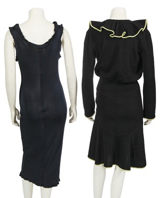 Lot 390 - Two Givenchy by John Galliano knitted ensembles, circa 1996-1997