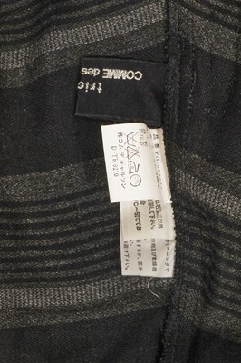 Lot 454 - A Comme des Garçons blue and dark grey checked rayon dress, ‘Young Chic, No Shoulder’ collection, Spring-Summer 1987