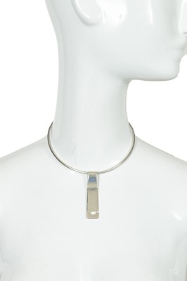 Lot 327 - A Gucci by Tom Ford sterling silver torque necklace, 1998