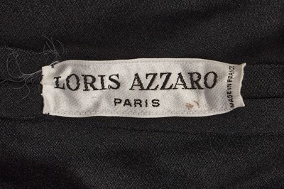 Lot 609 - A Loris Azzaro black jersey evening cape, 1970s