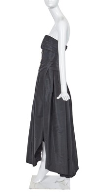 Lot 45 - A Chanel by Karl Lagerfeld black faille ballgown, 'Nouveau Rapper (Hip Hop)' collection Autumn-Winter 1991-92