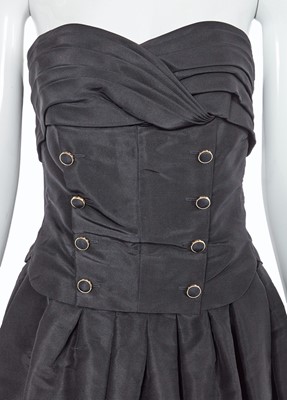 Lot 45 - A Chanel by Karl Lagerfeld black faille ballgown, 'Nouveau Rapper (Hip Hop)' collection Autumn-Winter 1991-92