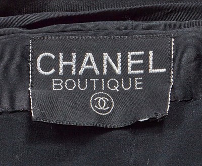 Lot 45 - A Chanel by Karl Lagerfeld black faille ballgown, 'Nouveau Rapper (Hip Hop)' collection Autumn-Winter 1991-92