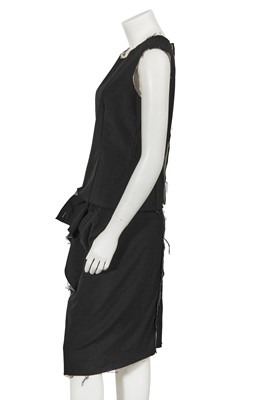 Lot 450 - A Comme des Garçons black wool ensemble, ‘Clustering Beauty’ collection, Spring-Summer 1998