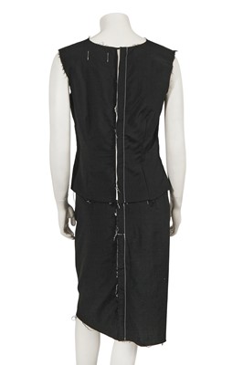 Lot 450 - A Comme des Garçons black wool ensemble, ‘Clustering Beauty’ collection, Spring-Summer 1998