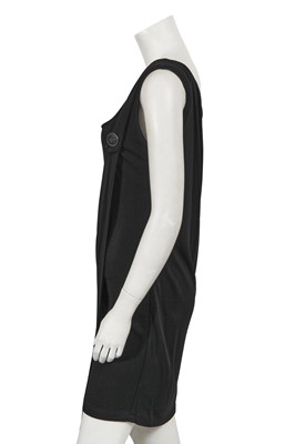 Lot 298 - A Gianni Versace draped black rayon mini dress, early 1990s