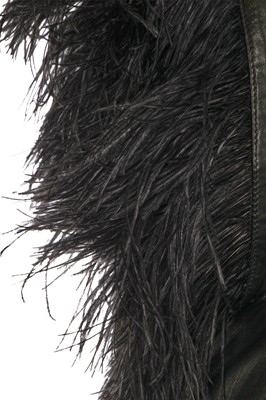 Lot 295 - A Gianni Versace black lambskin coat, circa 1991