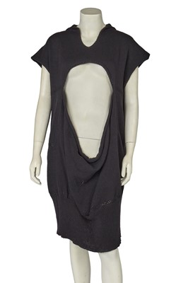 Lot 473 - A John Galliano knitted black sweater-dress, probably a prototype, circa 1988