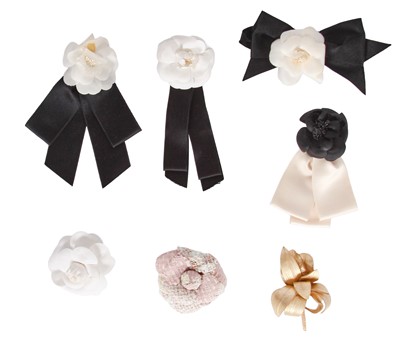 Lot 10 - A group of Chanel by Karl Lagerfeld camellia brooches, 2010s
