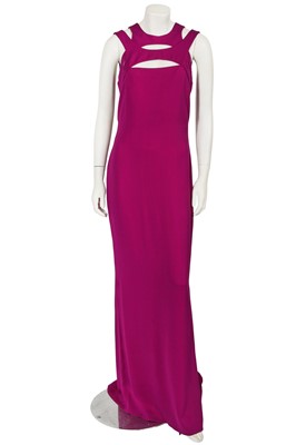 Lot 222 - A Gucci by Frida Giannini purple silk evening dress, probably Spring-Summer 2010