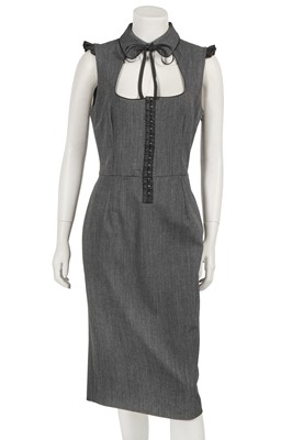 Lot 217 - A Dolce & Gabbana grey rayon midi dress, circa 2007