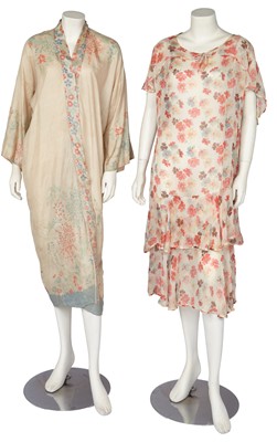 Lot 683 - A printed organdie summer dress, circa 1929