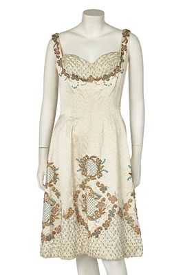 Lot 650 - A Nettie Spiegel/ Neymar Couture cocktail dress, late 1950s
