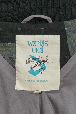 Lot 12 - A Vivienne Westwood men's printed cotton 'Clint Eastwood' bomber jacket, circa 2005