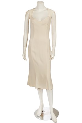 Lot 397 - A John Galliano cream crêpe midi dress, 'Haute Bohemia' collection, Spring-Summer 1998