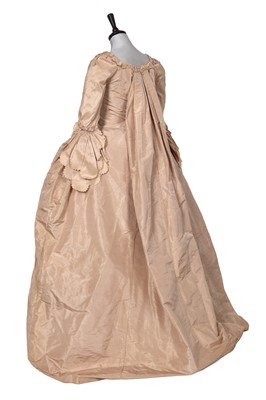 Lot 535 - A pale pink silk taffeta robe à la Française, circa 1760