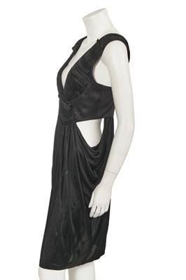 Lot 149 - A Chloé by Phoebe Philo black rayon cut-out midi dress, Spring-Summer 2004