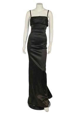 Lot 216 - A Dolce & Gabbana black satin sheath dress, 2000s