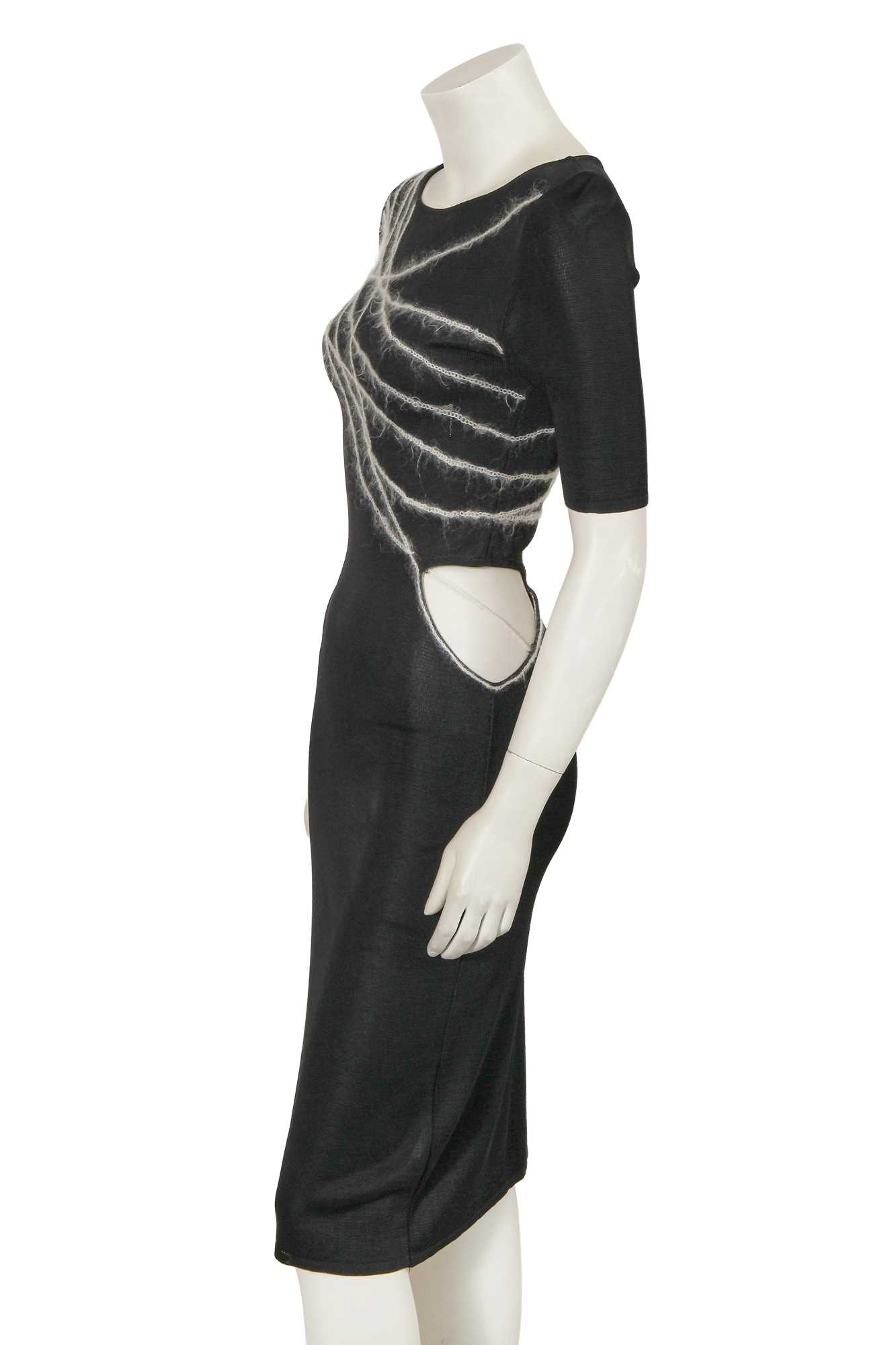 Lot 296 - A Donatella Versace black knitted viscose midi dress, Spring-Summer 1998