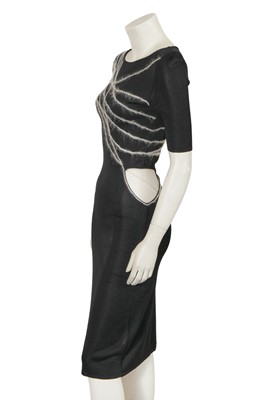 Lot 296 - A Donatella Versace black knitted viscose midi dress, Spring-Summer 1998