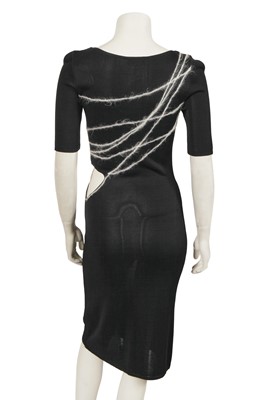 Lot 296 - A Donatella Versace black knitted viscose midi dress, Spring-Summer 1998