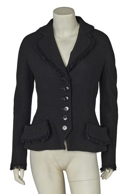 Lot 242 - A Christian Dior by John Galliano black wool crêpe jacket, commercial collection 2009