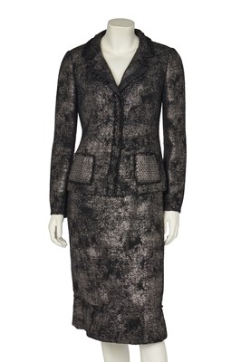 Lot 152 - A Prada black and silver wool suit, 2006