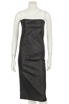 Lot 322 - A Gucci by Tom Ford black metallic rayon tube dress, Spring-Summer 1997