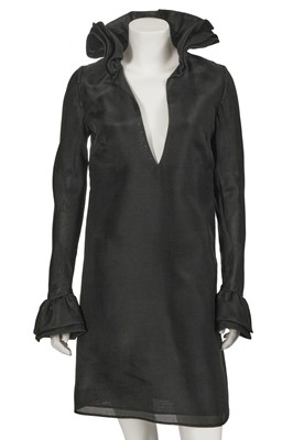 Lot 223 - A Gucci by Tom Ford black silk gazar mini dress, Autumn-Winter 2000-01