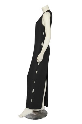 Lot 294 - A Gianni Versace black rayon cut-out evening gown, Spring-Summer 1994